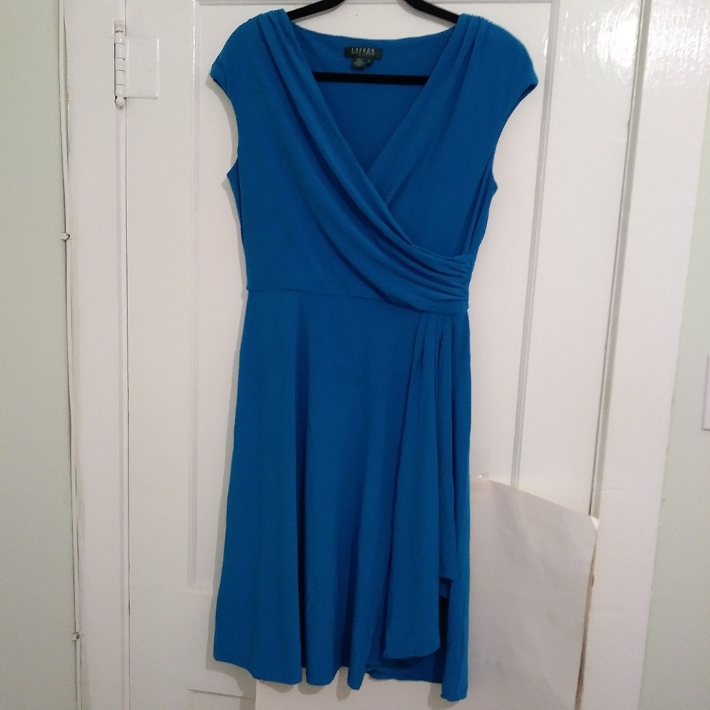 🍒3/$10 Ralph Lauren Blue Dress Stretch